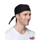Šatka na hlavu v čiernej farbe