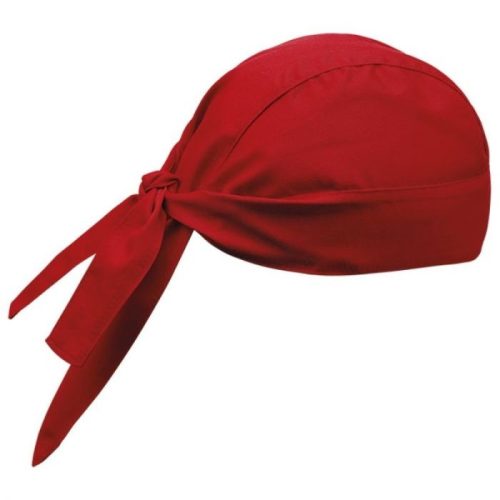 Šatka na hlavu  v červenej farbe