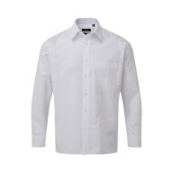 Fehér hosszú ujjú férfi ing - mellzsebbel