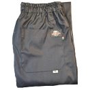 Chefs.hu - sajátgyártású fekete szakácsnadrág, gumis derekú