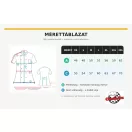 Női szakácskabát - fekete, rövid ujjú, fekete színű kivehető gombokkal